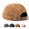 Stickerei Docker Cap Ohne Schirm Schirmlos Kappen Unifarben Retro Beanie Mütze Verstellbar Hip Hop Mode Straße