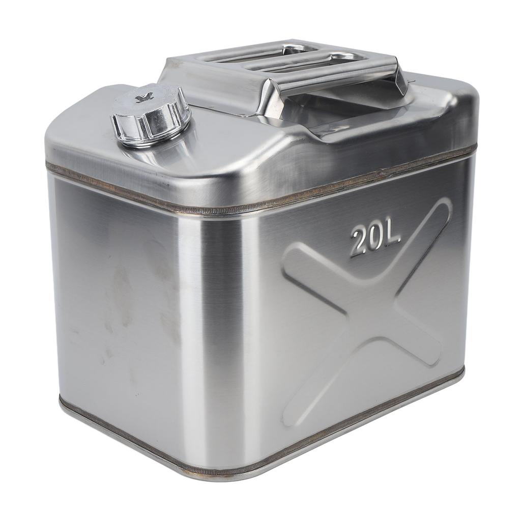5,2 Gallonen 20L Kraftstoffkanister aus Edelstahl, korrosionsbeständig, tragbar, US-Benzintank