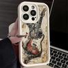Phone Case for iPhone 17 Air 16E 15 16 Pro Max Guitar Retro Rock Music Cover 14 Plus 13 12 Mini Soft Shell Silicone Fundas