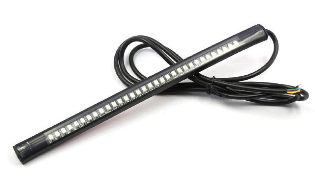 

God7treasure 32 LED Waterproof Rubber Tail Lamp with Turn Signal for Motorcycle білий