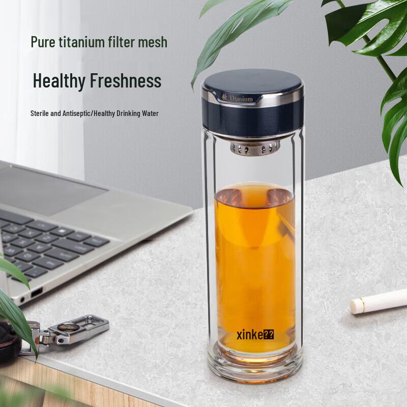 Xinke Double-Layer Pure Titanium Tea Infuser Cup