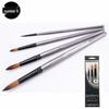 Acrylic & Watercolor Brush Set: Nylon Liners, Fan, & Outlining Brushes