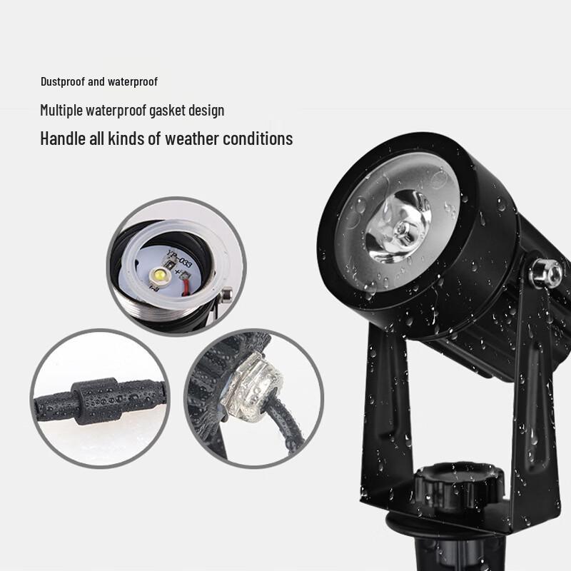 Nufeng Solar RGB Lawn Spotlight Kit