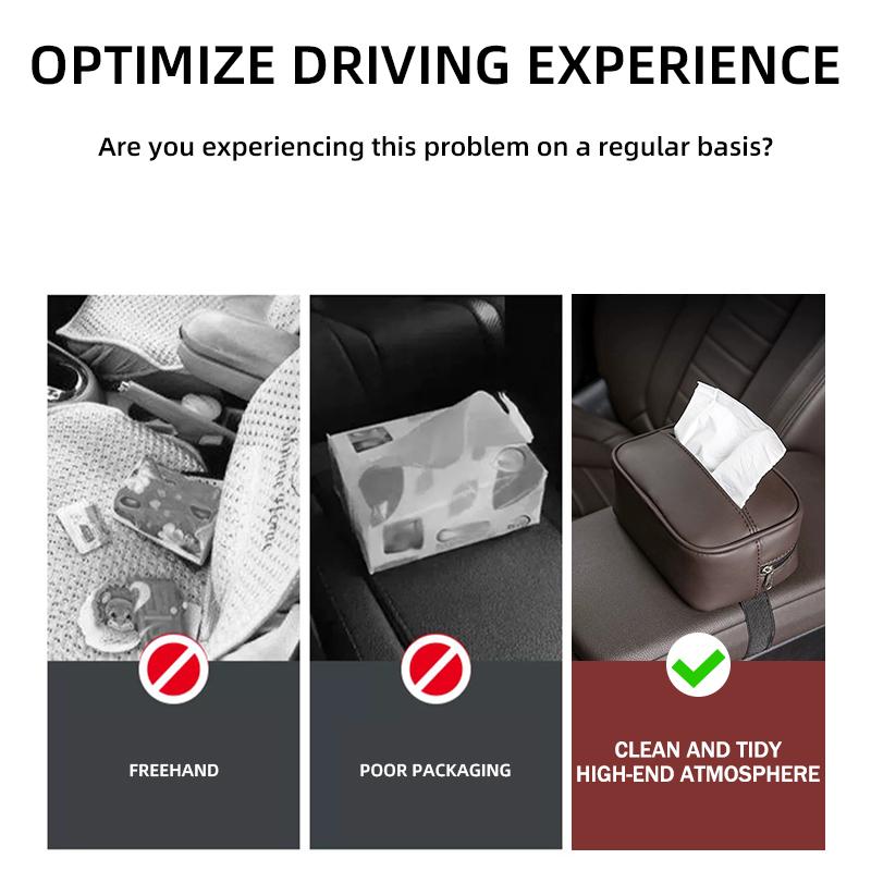 Car Back Seat Tissue Box Auto Seat Back Tissue Storage Bag For KIA Spectra Sedona Cadenza Proceed Sephia Stonic Carens