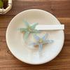 Girl Hairpin Dot Print Starfish Shape Hair Clip Anti-slip Teeth No Damage Hair Pin Summer Ocean Style Versatile Hair Accessory