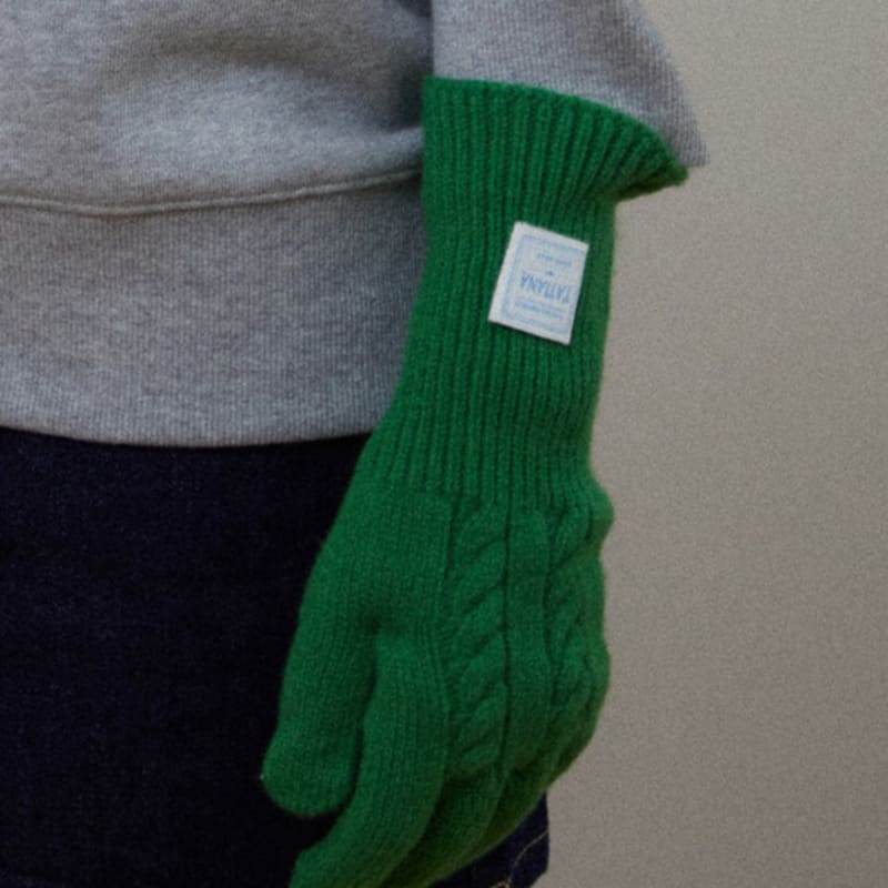 Tatiana Cable Knit Wool Blend Finger Hole Gloves GV8120 3 Colors