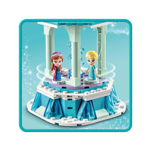 LEGO Disney Princess Anna and Elsa's Magic Merry-Go-Round Toy Present Birthday Block Educational Christmas Girls Boys Children 6 Years Old 7 Years Old
