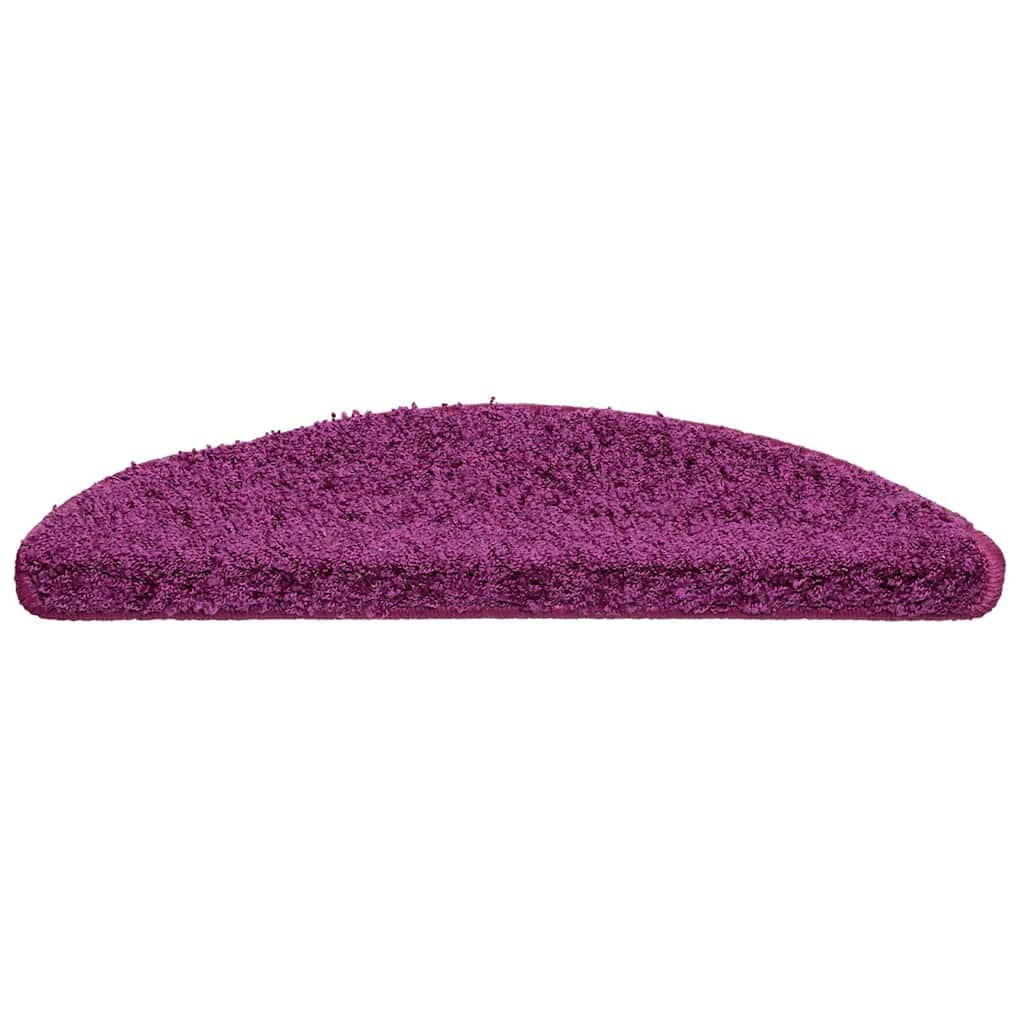 Stair Treads 10 pcs. 56 x 17 x 3 cm Purple Semi Round