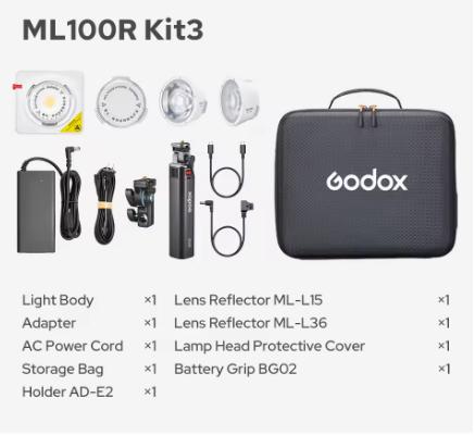 Godox ML100R Full Color LED Video Light 1800K-10000K Portable RGB Pocket Fill Light with 14 Creative Effects for Outdoor Shoot