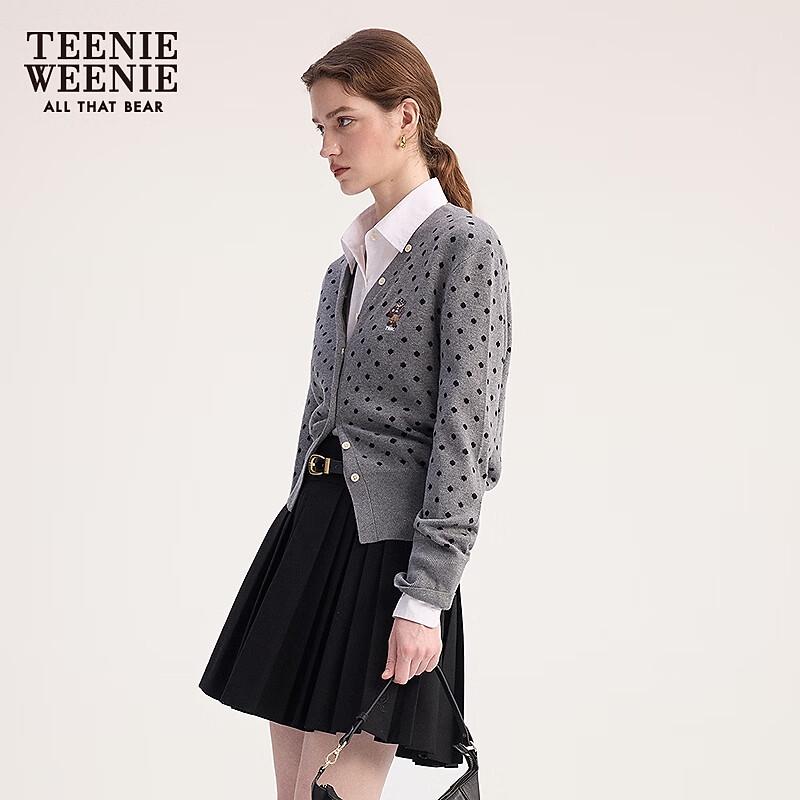 Teenie Weenie Women's Polka Dot V-Neck Cardigan