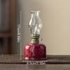 Chinese Style Glass Vintage Ceramic Ghee Lamps Teahouse Kerosene Lamp Study Bedroom Crafts Hand Drawn Patterns Decorations