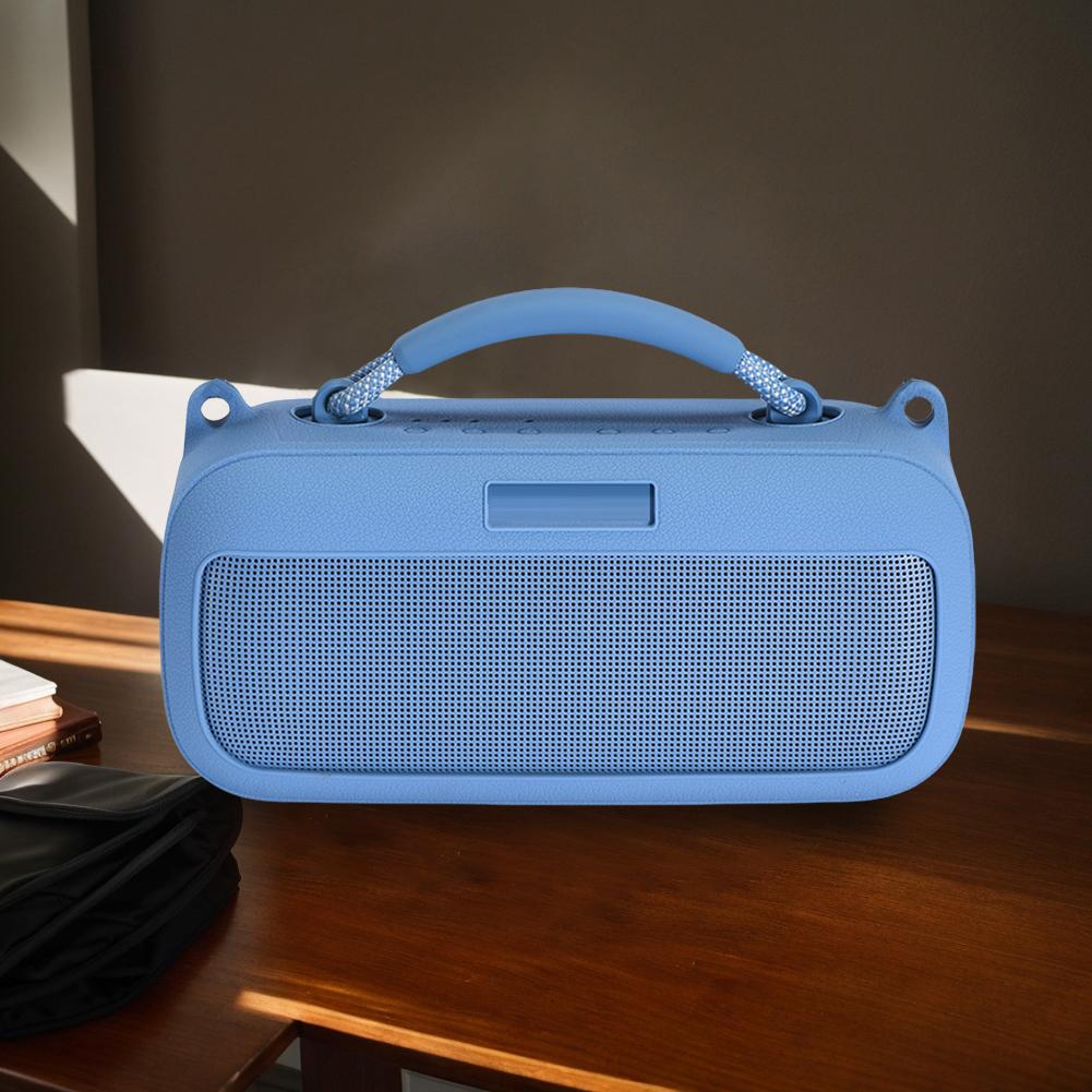 Silicone Cover Case Shockproof Protective Case Cover Skin with Shoulder Strap Speakers Pouch Bag for Bose SoundLink Max Speaker