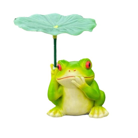 

Garden Ornament Cartoon Elephant Tortoise Frog Design Waterproof Resin Animal Sculpture Garden Patio Balcony Decor Frog