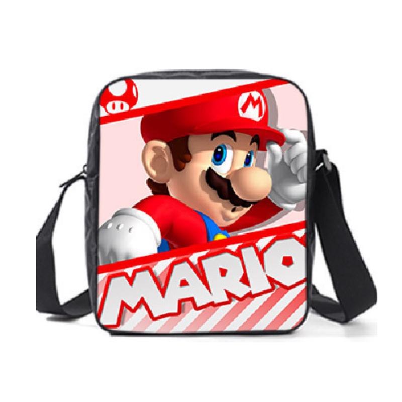 New Arrival Mario Cartoon Backpack For Elementary And Middle School Students Lunch Bag And Pencil Case Included