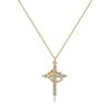 Fashionable Choker Necklace with Sturdy Stainless Steel Crosses Pendant Jewelry Accessory for Trendy Women and Girls