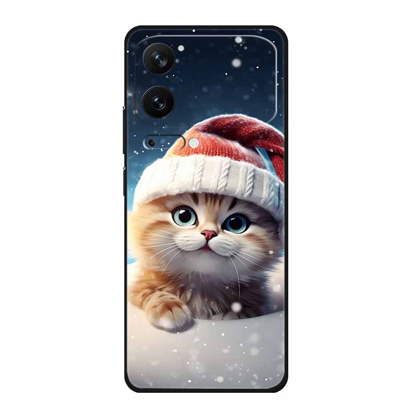 For Xiaomi 17 Pro 2025 Phone Case Fashion Flowers Black Silicone TPU Soft Coque For Xiaomi Mi 17 Pro Max Back Cover Case Shell