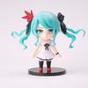 6pcs Hatsune Miku Q Version Anime Figure Pvc Model Collectible Doll Statue Desktop Ornament Trendy Toy Surprise Gift collectible