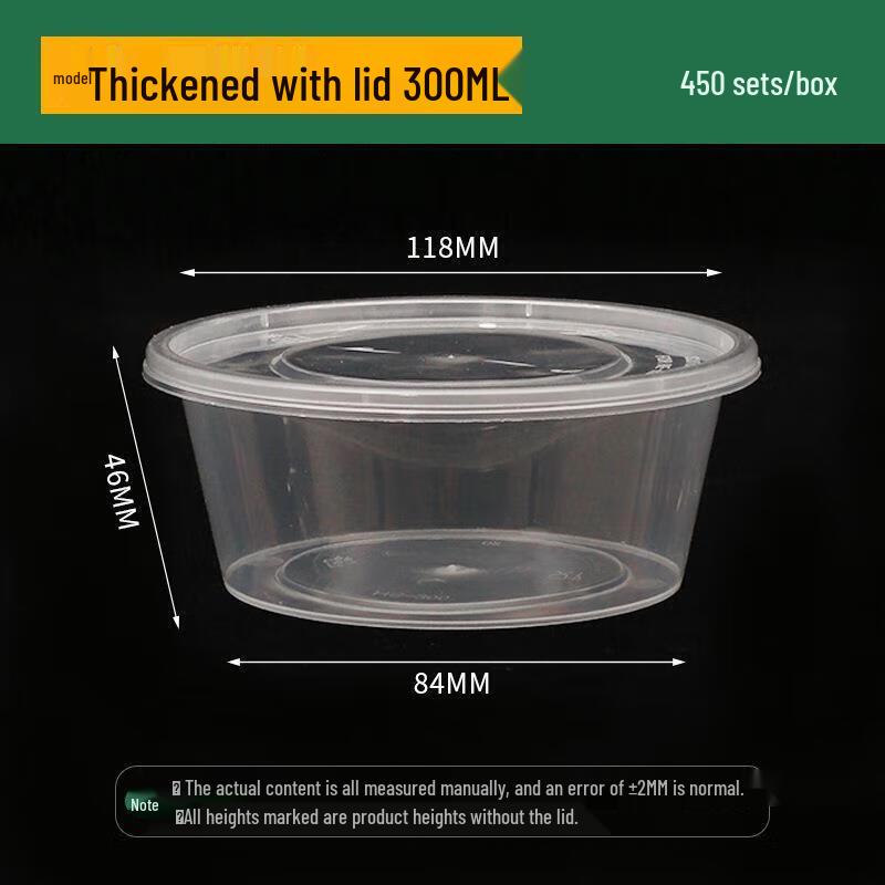 Disposable Round Meal Prep Containers with Lids