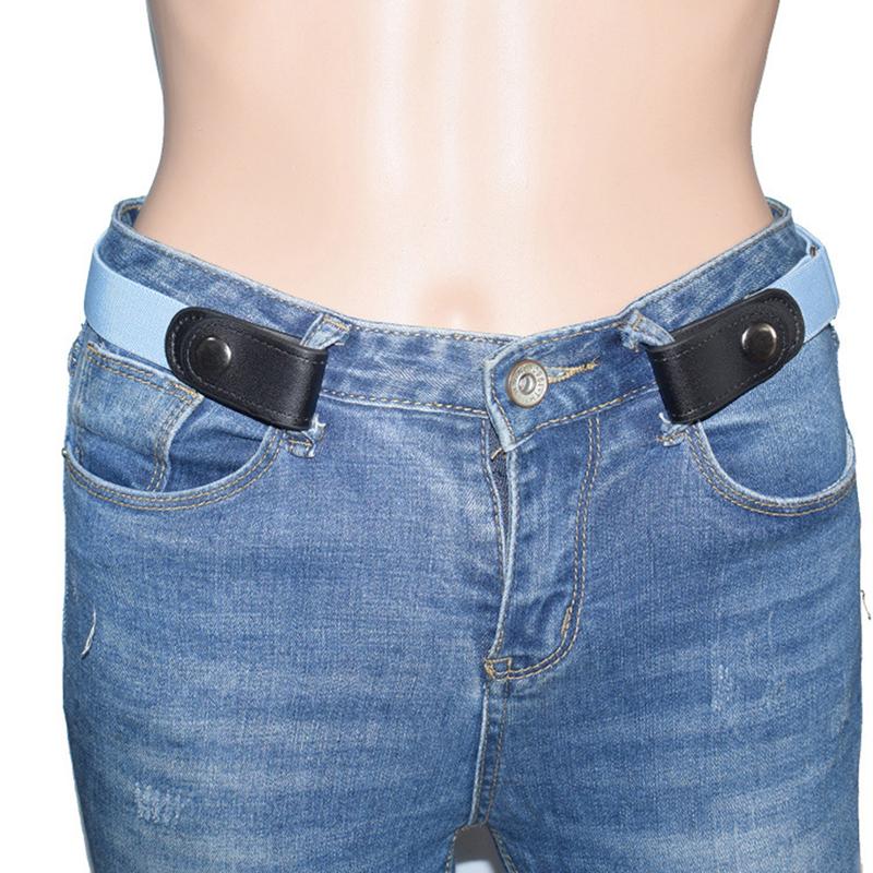Unisex Buckle-Free Elastic Belts Invisible Belt For Jeans No Bulge Hassle Band
