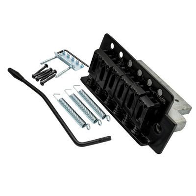 Musiclily Tremolo-Brückeneinheit für ST Strat E-Gitarren, Schwarz 10,5 mm