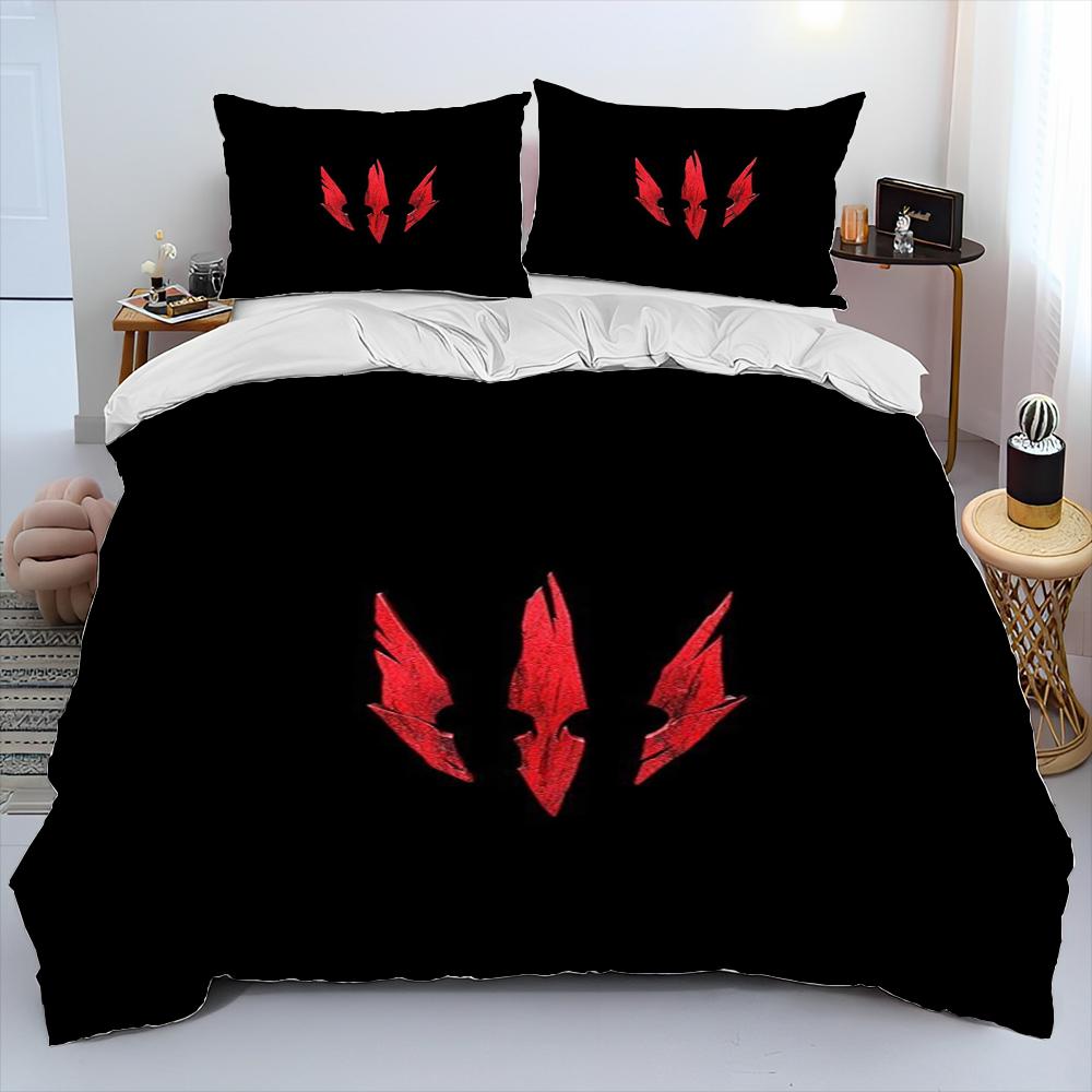 3D The W-Witcher Game Gamer cartoon Comforter Bedding Set,Duvet Cover Bed Set Quilt Cover Pillowcase,king Queen Size Bedding Set