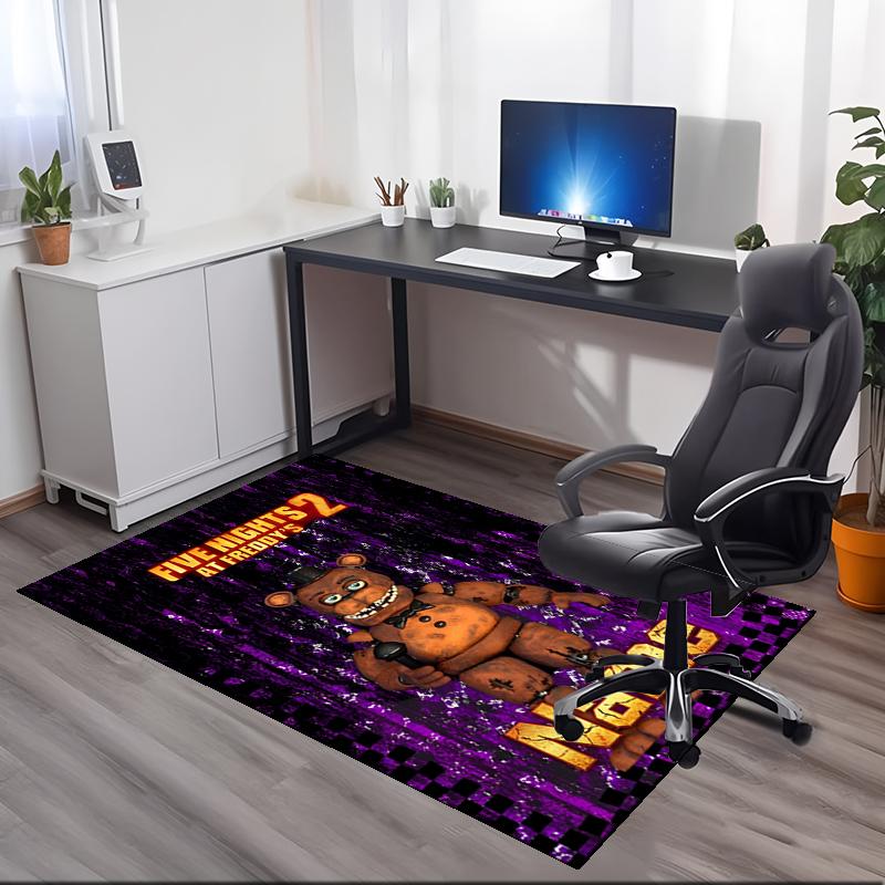 Custom Name Freddy Printed Carpet, Rug for Office Chair Living Room Bedroom Kitchen Room Decor Gifts.