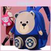 Bear Cartoon Kindergarten Backpack Oxford Fabric With Breathable Features For Kids Ages 1-2