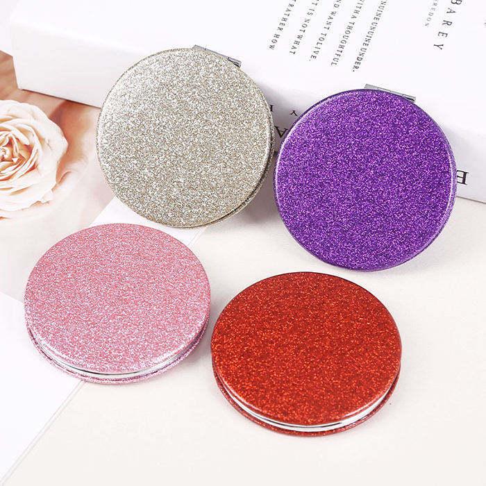 Portable Round Folding Makeup Mirror for Girls