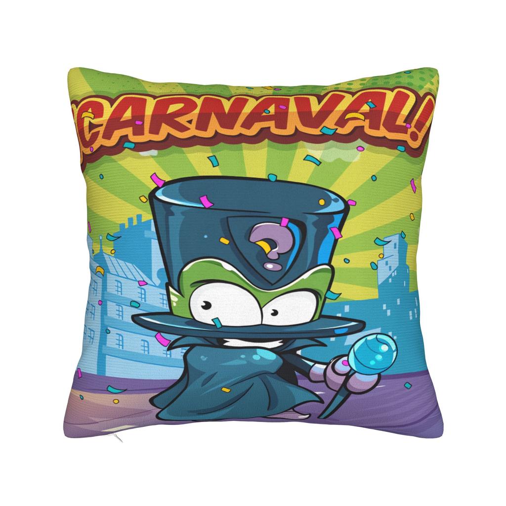 Super Zings Pillowcases Cute Funny Pillow Case For Living Room Bed Chair Soft Pillow Cover