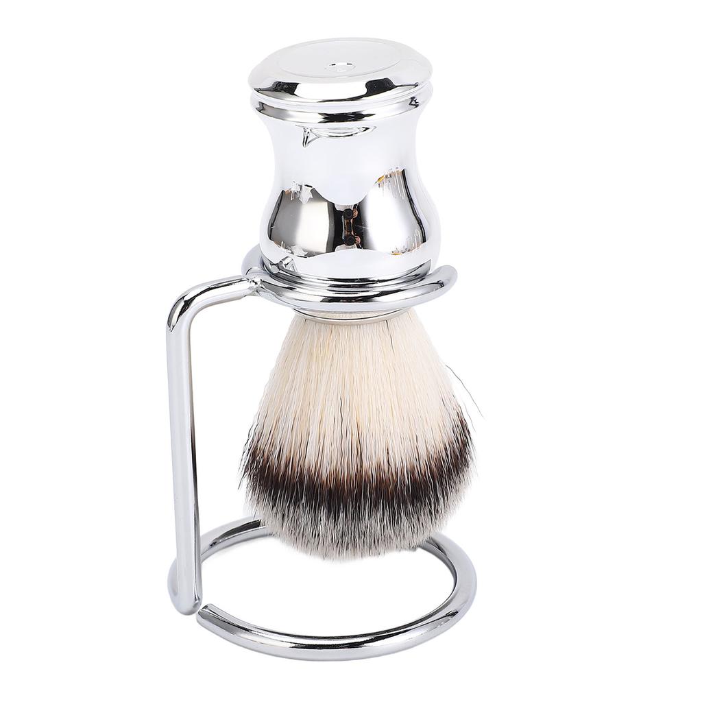 Beard Shaving Brush with Stand Man Beard Kit Synthetic Hair Shaving Brush with Holder Stand Rack