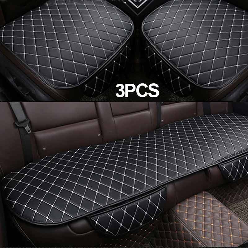 Husă scaun auto Pernă Automobile Piele PU Accesorii universale pentru interior auto Set de protecție în patru anotimpuri Covoraș pentru scaune stil auto