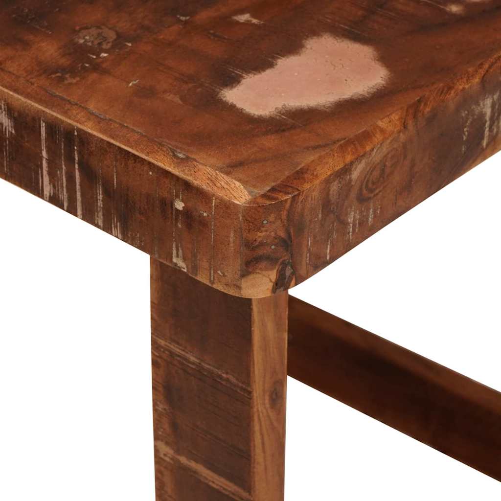 Nesting Tables Set of 2 46 X 46 X 45 Cm Solid Upcycled Wood