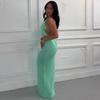 Women's New Fashionable Sexy Spice Girls Beautiful Back Suspender Skirt Flower Slim European and American Knitted Dress Wholesale