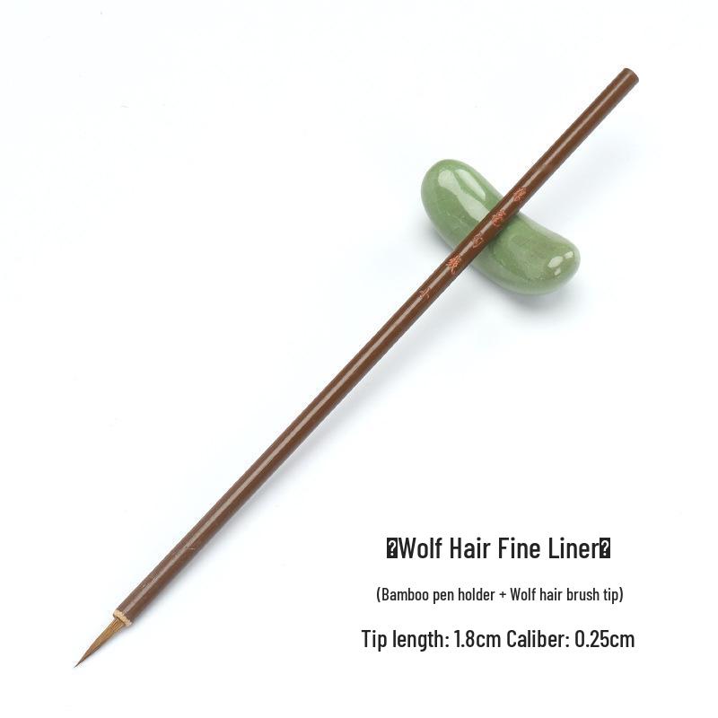 Calligraphy and Painting Brush: Fine Brush for Chinese Painting, Regular Script Calligraphy, and Detailed Artwork in Various Sizes.