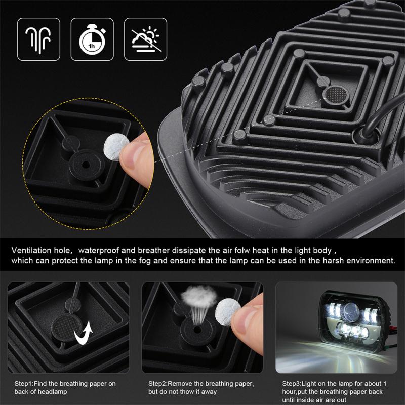 300W 7 Inch 30000LM LED Headlight for Off-road Truck Vehicle