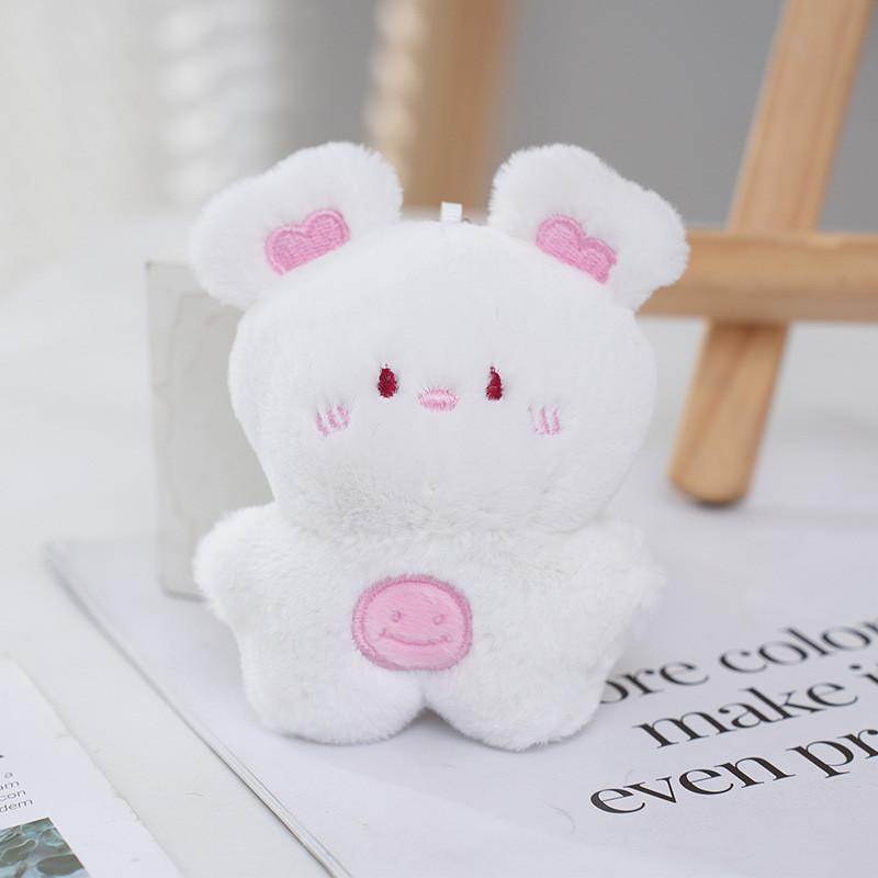 Soft And Cute Plush Smiling Animal Keychain Perfect Valentine's Day Gift Accessory
