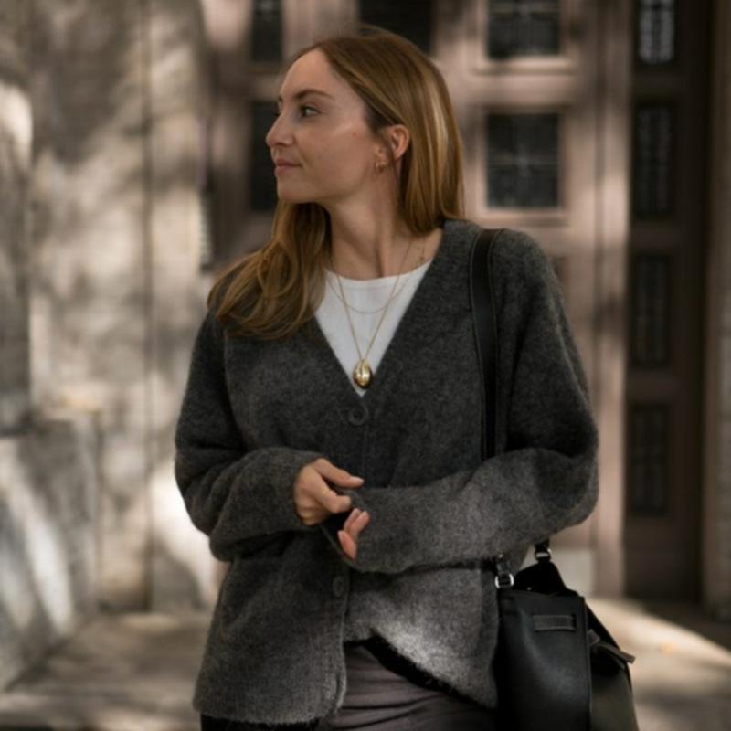 Niche Design Feng Shui Drop-Shaped Pendant Necklace High-End Sense Simple Temperament Necklace Women