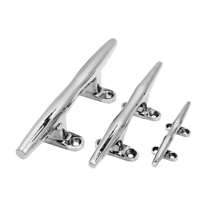 4/5/6 inch Heavy Duty Boat Dock Rope Mooring Cleats 316 Stainless Steel Marine Cleats Pull Up For Yacht Ship Auto Deck Ropes