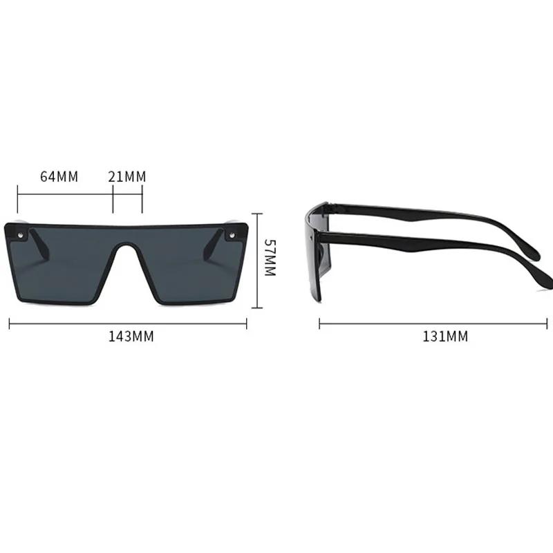 New Square Oversized Sunglasses Women Big Frame Sun Glasses Lady Classics Vintage Rectangle Eyewear UV400 Oculos De Sol