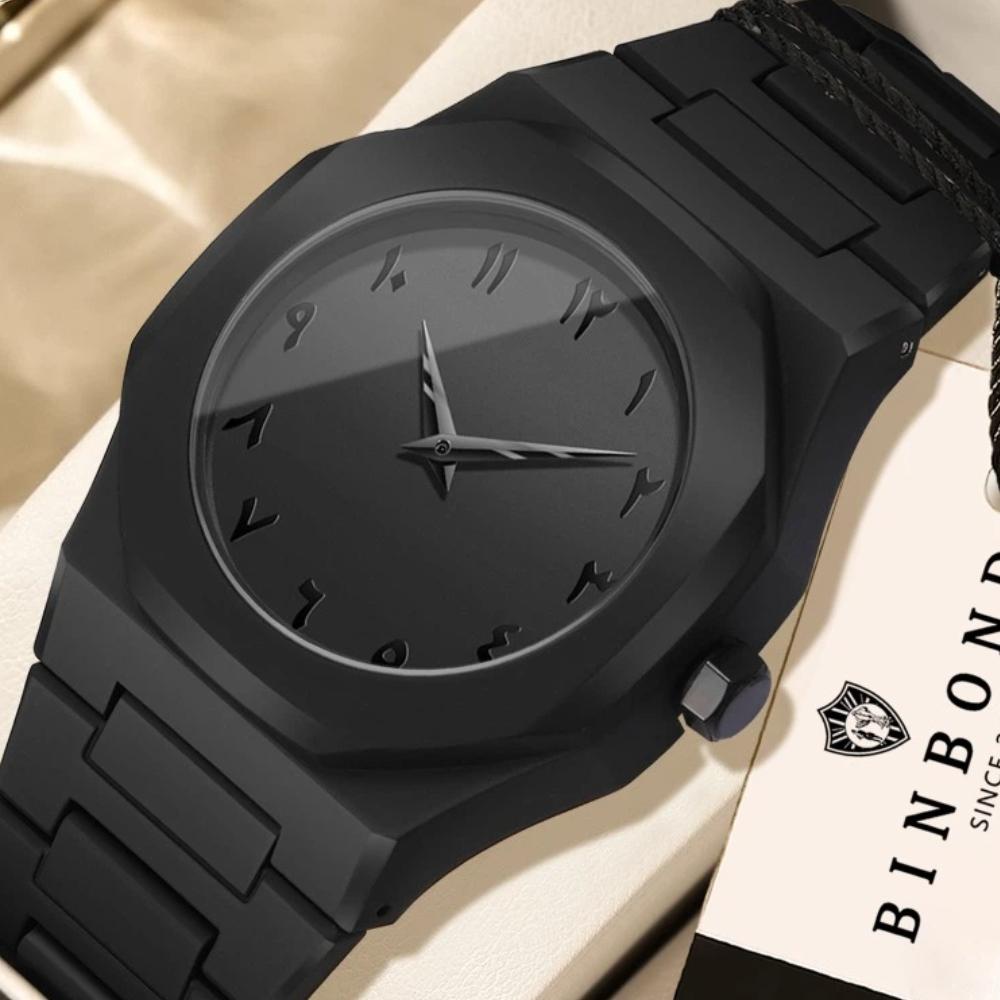 BINBOND Men's Luxury Quartz Wristwatch Waterproof Sport Fashion Casual Business Watch For Men Top Brand Men's Watches