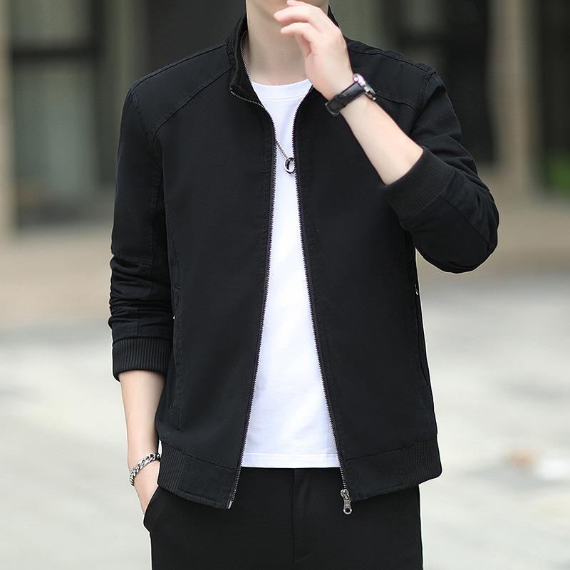 Jacket Men's Autumn New Korean Style Trendy Handsome Casual Slim Versatile Trendy Brand Fashion Baseball Uniform Jacket