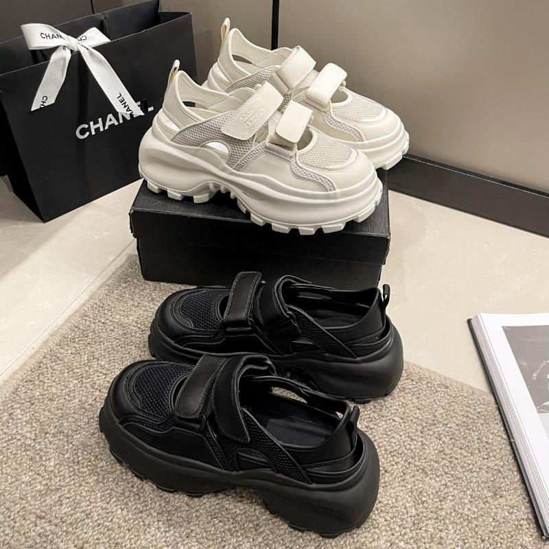 Fashion Wedge Women's Sports Sandals Female Shoes 2025 Summer Mesh Closed Toe Platform Women's Sandals Outdoor Casual Ladies Sandalias