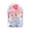 15cm Dustproof Crossbody Stroller Bag: La Bu Bu Second Gen Transparent PVC for Cotton Dolls