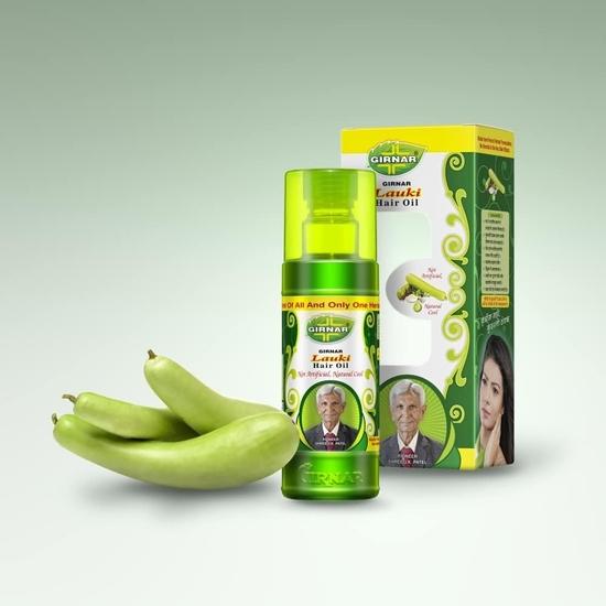 GIRNAR Lauki Herbalny Olejek do Włosów Ajurwedyjski, 500ml Wzrost Włosów I Przeciwłupieżowy Przeciw Wypadaniu Włosów Olejek dudhi dla Kobiet I Mężczyzn 500ML