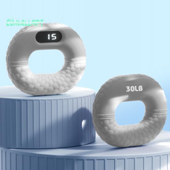 Hand Grip Strength Trainer with LED Counter Display - Five Finger Strength Training, Squeeze Ring Stress Relief Hand Grip Strengthener