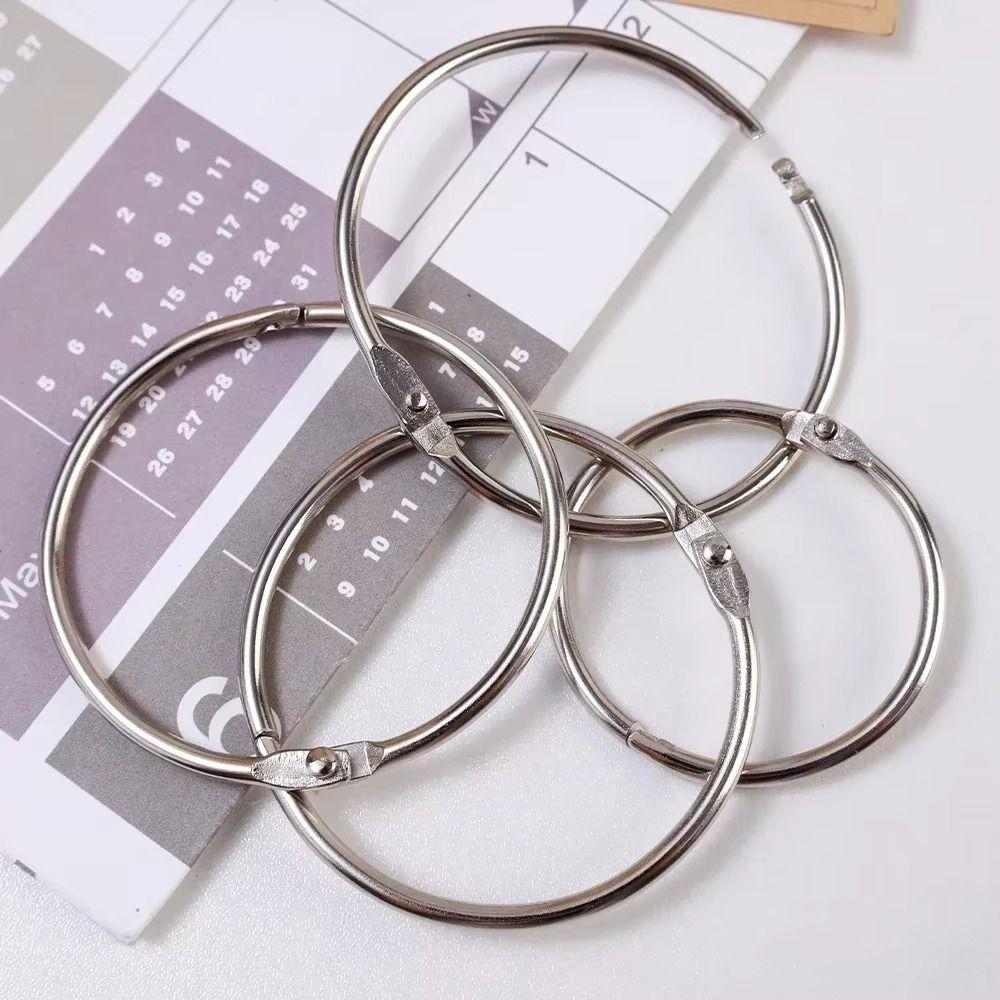 50/100Pcs O Ring Metal Binder Ring Sturdy Paper Binder Ring Loose Leaf Ring School Office Supplies