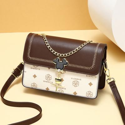 New High-value Handbag Fashionable Printed Chain Shoulder Bag Simple and Elegant Versatile Crossbody Bag Women's Bag
