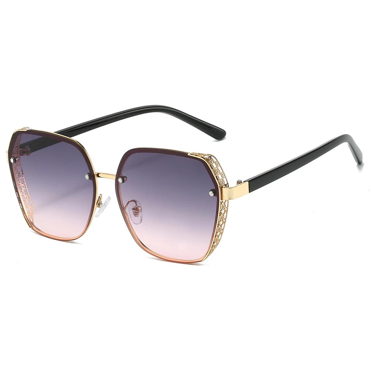 

GM LUMIAS Fashion Multi Color Lens Shades Luxury Brand Design Metal High Quality Driving Sun Glasses Square Beach Sun Glasses as picture shows