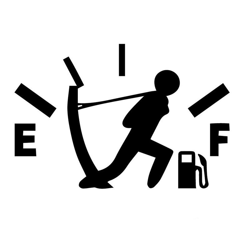 

Забавная наклейка на автомобиль, указатель на топливный бак, чтобы выйти на улицу, светоотражающая виниловая наклейка на автомобиль, самоклеящиеся аксессуары для стайлинга автомобилей