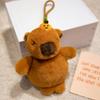 Raccoon Animal Doll Keychain Bear Plush Toys Small Pendant Cute Capybara Plush Keychain  Kids Gifts